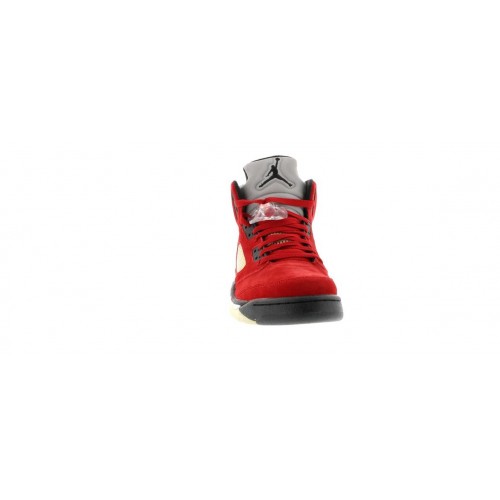 Кроссы Jordan 5 Retro DMP Raging Bull Red Suede - мужская сетка размеров