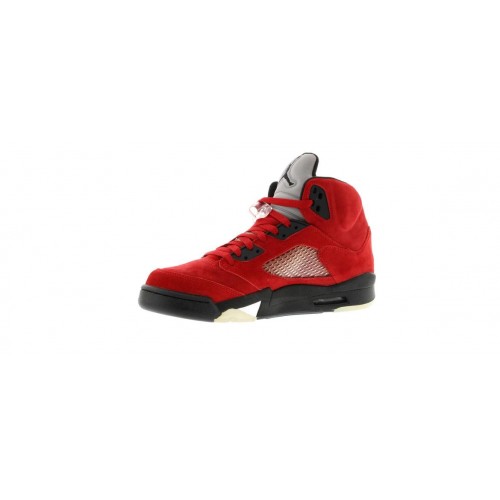 Кроссы Jordan 5 Retro DMP Raging Bull Red Suede - мужская сетка размеров