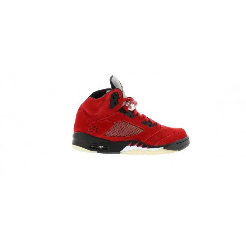 Кроссы Jordan 5 Retro DMP Raging Bull Red Suede - мужская сетка размеров
