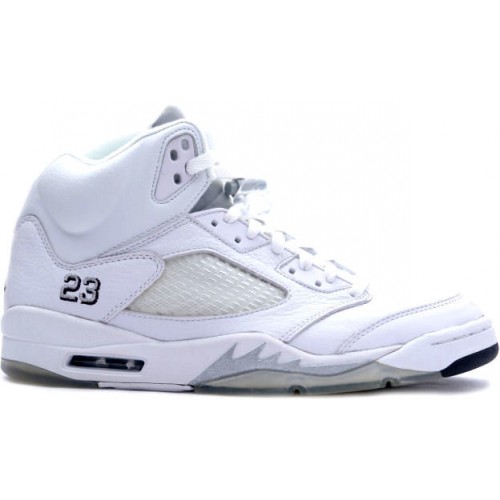 Кроссы Jordan 5 Retro Metallic White (2000) - мужская сетка размеров