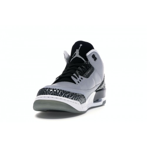 Кроссы Jordan 3 Retro Wolf Grey - мужская сетка размеров