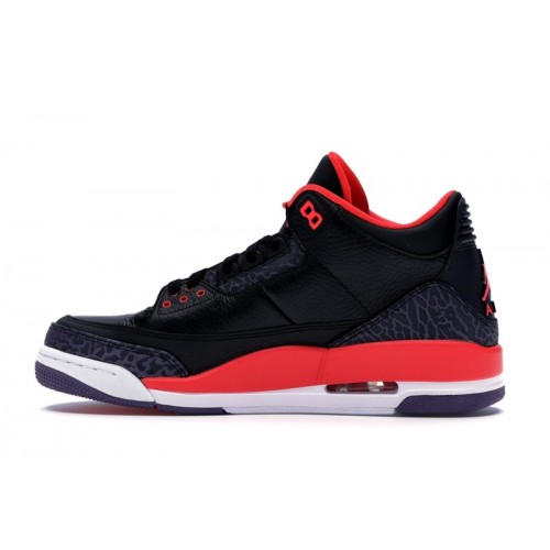 Кроссы Jordan 3 Retro Crimson - мужская сетка размеров