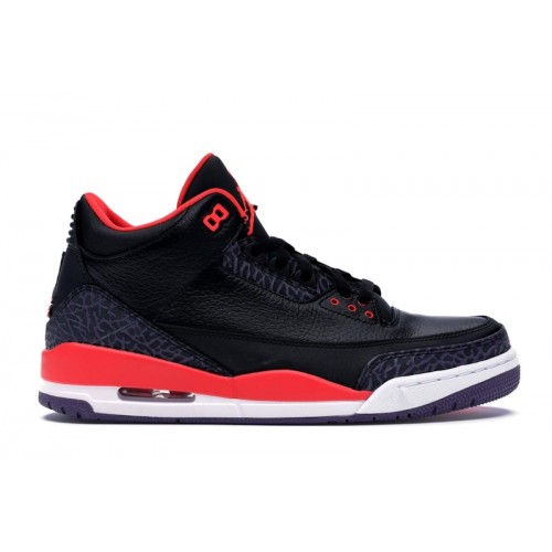 Кроссы Jordan 3 Retro Crimson - мужская сетка размеров