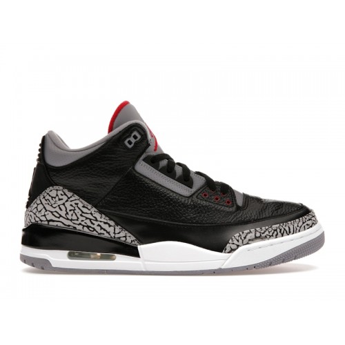 Кроссы Jordan 3 Retro Black Cement (2011) - мужская сетка размеров