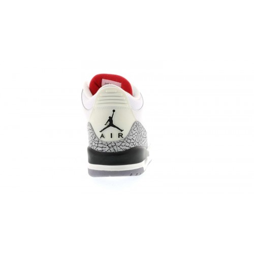 Кроссы Jordan 3 Retro White Cement (2003) - мужская сетка размеров