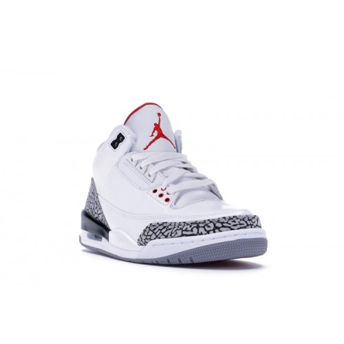 Кроссы Jordan 3 Retro White Cement (2011) - мужская сетка размеров