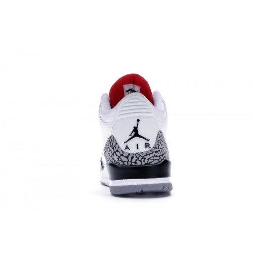 Кроссы Jordan 3 Retro White Cement (2011) - мужская сетка размеров