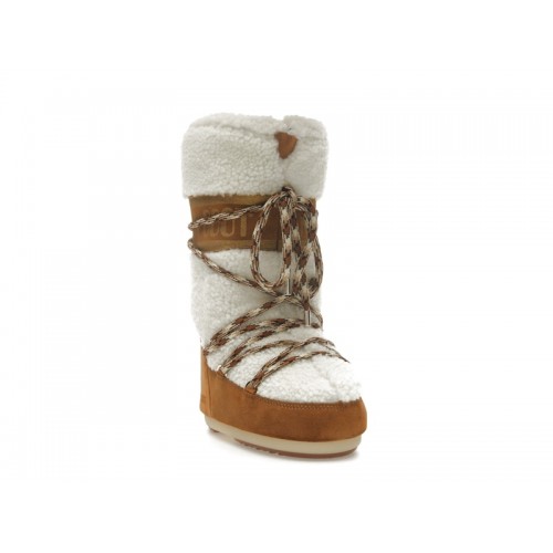 Moon Boot Icon Shearling Boot Whisky Off White - мужская сетка размеров