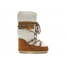 Moon Boot Icon Shearling Boot Whisky Off White