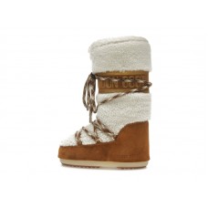 Moon Boot Icon Shearling Boot Whisky Off White