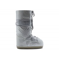 Moon Boot Icon Glitter Boot Silver