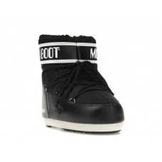Moon Boot Icon Low Nylon Boot Black White