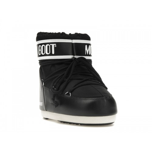Moon Boot Icon Low Nylon Boot Black White - мужская сетка размеров
