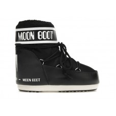 Moon Boot Icon Low Nylon Boot Black White