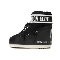 Moon Boot Icon Low Nylon Boot Black White