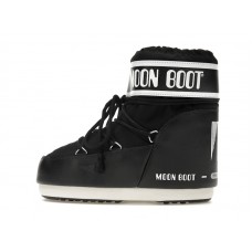 Moon Boot Icon Low Nylon Boot Black White