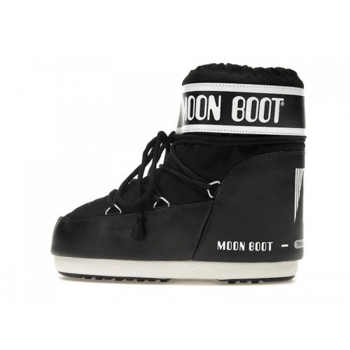 Moon Boot Icon Low Nylon Boot Black White - мужская сетка размеров