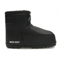 Moon Boot No Lace Rubber Boot Black