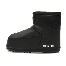 Moon Boot No Lace Rubber Boot Black