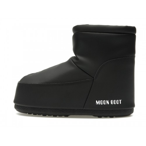 Moon Boot No Lace Rubber Boot Black - мужская сетка размеров