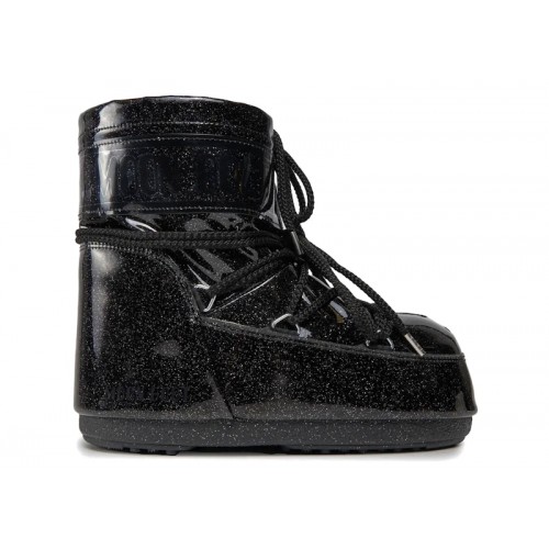 Moon Boot Icon Glitter Low Boot Black - мужская сетка размеров