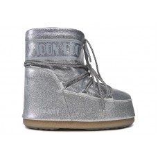 Moon Boot Icon Glitter Low Boot Silver