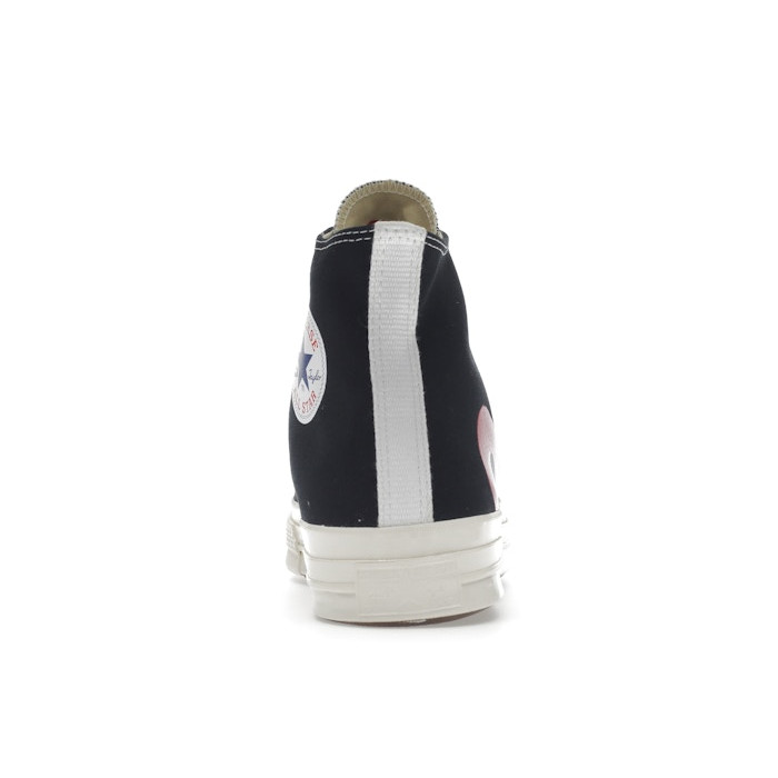 Converse Chuck Taylor All Star 70 Hi Comme des Garcons PLAY Black - мужская сетка размеров Converse Chuck Taylor All Star 70 Hi Comme des Garcons PLAY Black - мужская сетка размеров