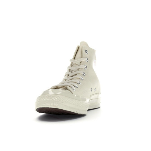 Converse Chuck Taylor All Star 70 Hi Comme des Garcons PLAY White - мужская сетка размеров Converse Chuck Taylor All Star 70 Hi Comme des Garcons PLAY White - мужская сетка размеров