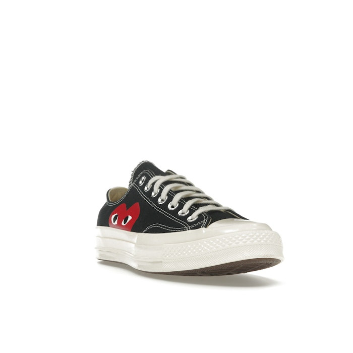 Converse Chuck Taylor All Star 70 Ox Comme des Garcons PLAY Black - мужская сетка размеров Converse Chuck Taylor All Star 70 Ox Comme des Garcons PLAY Black - мужская сетка размеров
