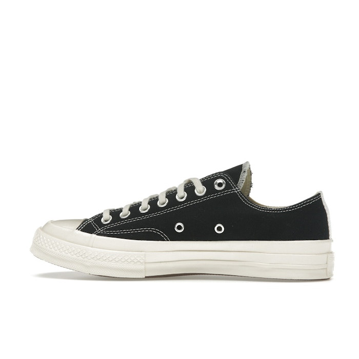 Converse Chuck Taylor All Star 70 Ox Comme des Garcons PLAY Black - мужская сетка размеров Converse Chuck Taylor All Star 70 Ox Comme des Garcons PLAY Black - мужская сетка размеров