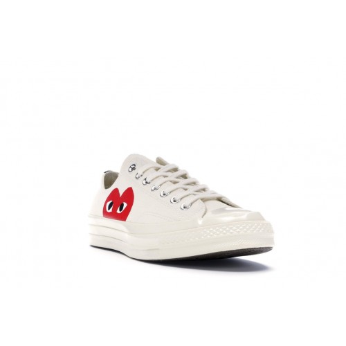 Кеды Converse Chuck Taylor All-Star 70 Ox Comme des Garcons PLAY White - мужская сетка размеров