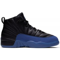 Детские кроссовки Jordan 12 Retro Black Game Royal (PS)