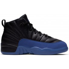 Детские кроссовки Jordan 12 Retro Black Game Royal (PS)