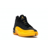 Подростковые кроссовки Jordan 12 Retro Black University Gold (GS)