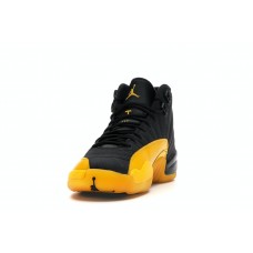 Подростковые кроссовки Jordan 12 Retro Black University Gold (GS)