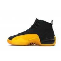 Подростковые кроссовки Jordan 12 Retro Black University Gold (GS)
