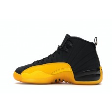Подростковые кроссовки Jordan 12 Retro Black University Gold (GS)