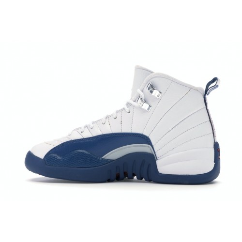 Кроссы Jordan 12 Retro French Blue (2016) (GS) - подростковая сетка размеров