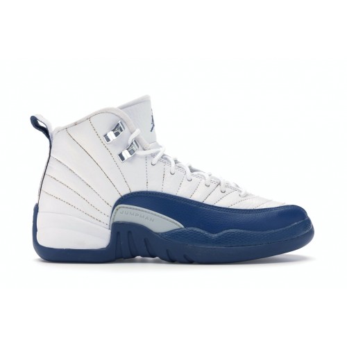 Кроссы Jordan 12 Retro French Blue (2016) (GS) - подростковая сетка размеров