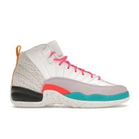 Подростковые кроссовки Jordan 12 Retro White Vapor Green (GS)