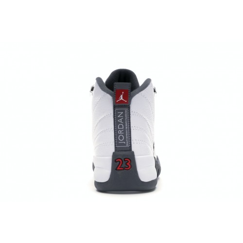 Кроссы Jordan 12 Retro White Dark Grey (GS) - подростковая сетка размеров