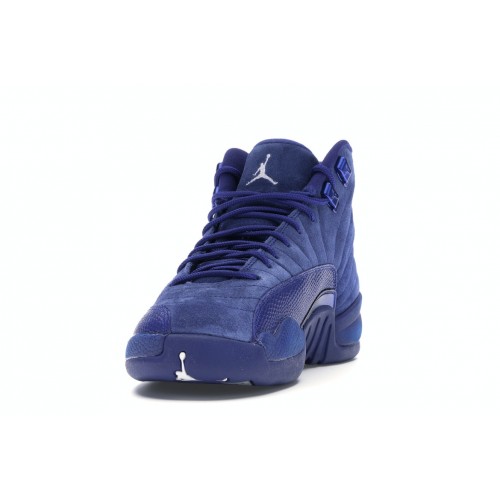 Кроссы Jordan 12 Retro Deep Royal Blue (GS) - подростковая сетка размеров