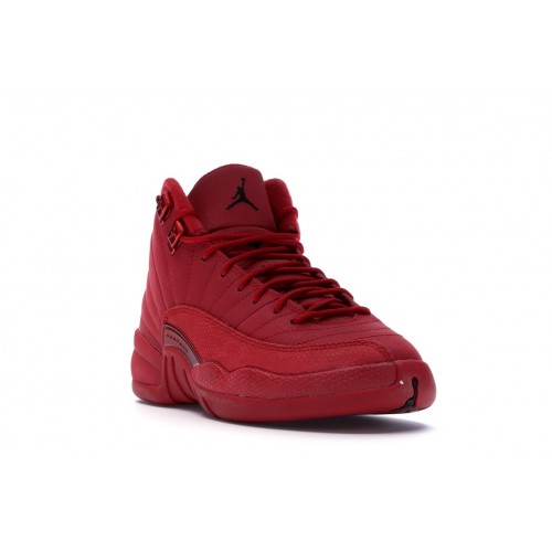 Кроссы Jordan 12 Retro Gym Red (2018) (GS) - подростковая сетка размеров