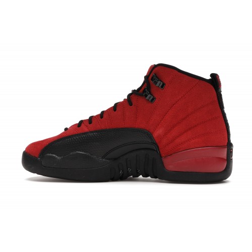 Кроссы Jordan 12 Retro Reverse Flu Game (GS) - подростковая сетка размеров