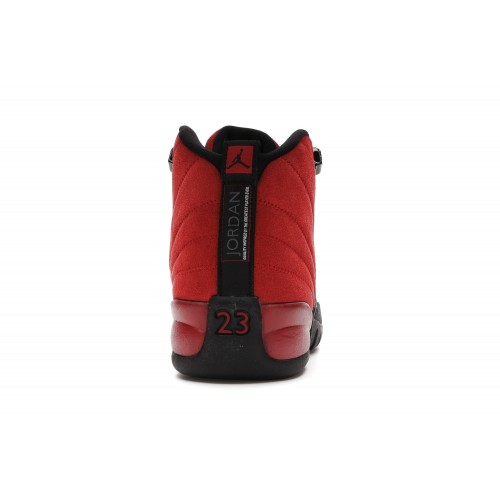 Кроссы Jordan 12 Retro Reverse Flu Game (GS) - подростковая сетка размеров