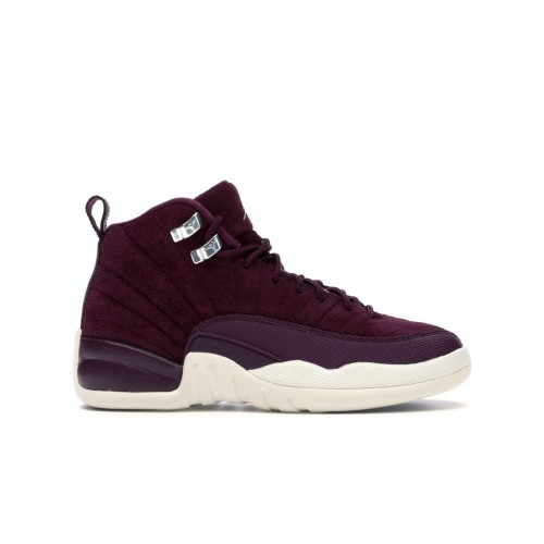 Кроссы Jordan 12 Retro Bordeaux (GS) - подростковая сетка размеров