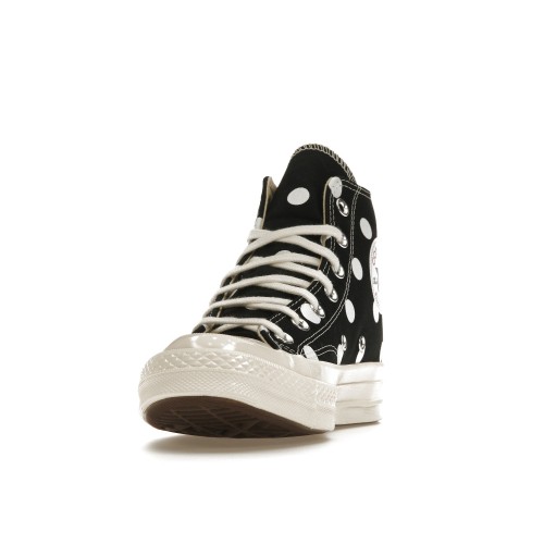 Кроссы Converse Chuck Taylor All Star 70 Hi Comme des Garcons PLAY  Polka Dot Black - мужская сетка размеров