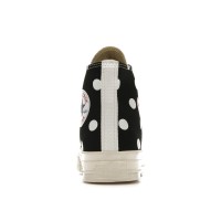 Кеды Converse Chuck Taylor All Star 70 Hi Comme des Garcons PLAY  Polka Dot Black