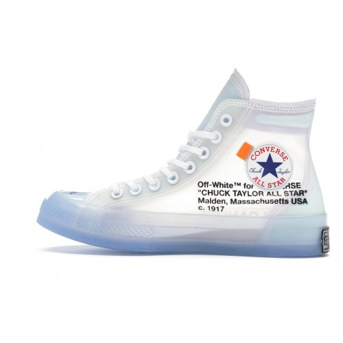 Кроссы Converse Chuck Taylor All Star Vulcanized Hi Off-White - мужская сетка размеров