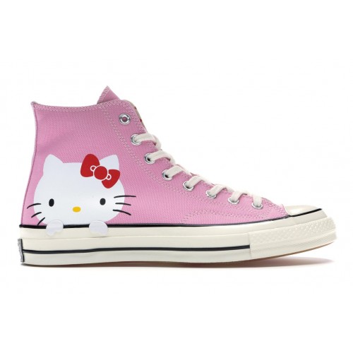 Кроссы Converse Chuck Taylor All Star 70 Hi Hello Kitty Pink - мужская сетка размеров